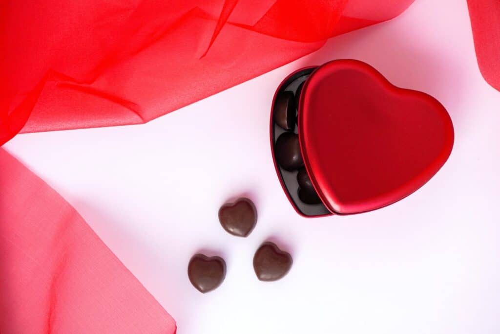 why is chocolate associated with love